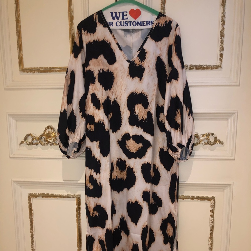 Animal print dress